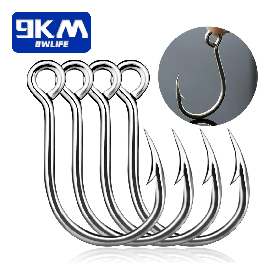 Fishing Hook Assortment - Ganchos de pesca 9km, 25 peças,