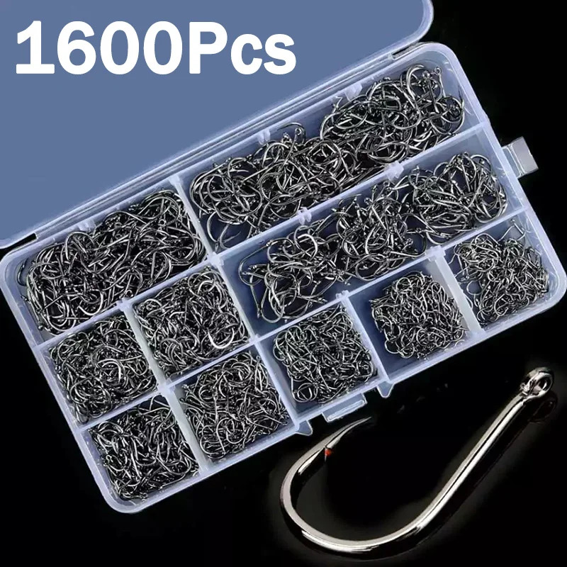 Fishing Hook Offset - 50-1600 unidades/caixa anzóis de pesca aço