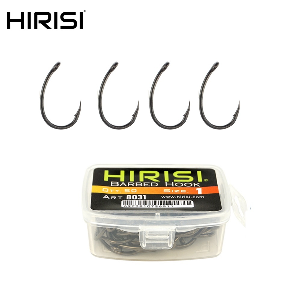 Fishing Hook Assortment - Hirisi 50 peças de anzóis farpados