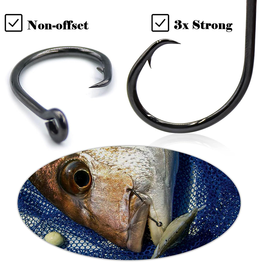Anzóis Circulares 3X Fortes pa - Fishing Hook Assortment avaliação e preço
