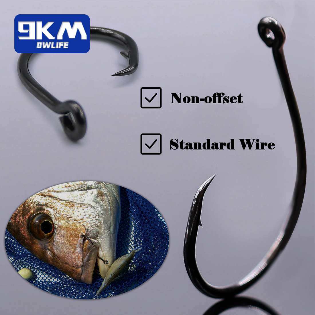 9KM 25-50 Peças Anzóis Circula - Fishing Hook Offset avaliação e preço