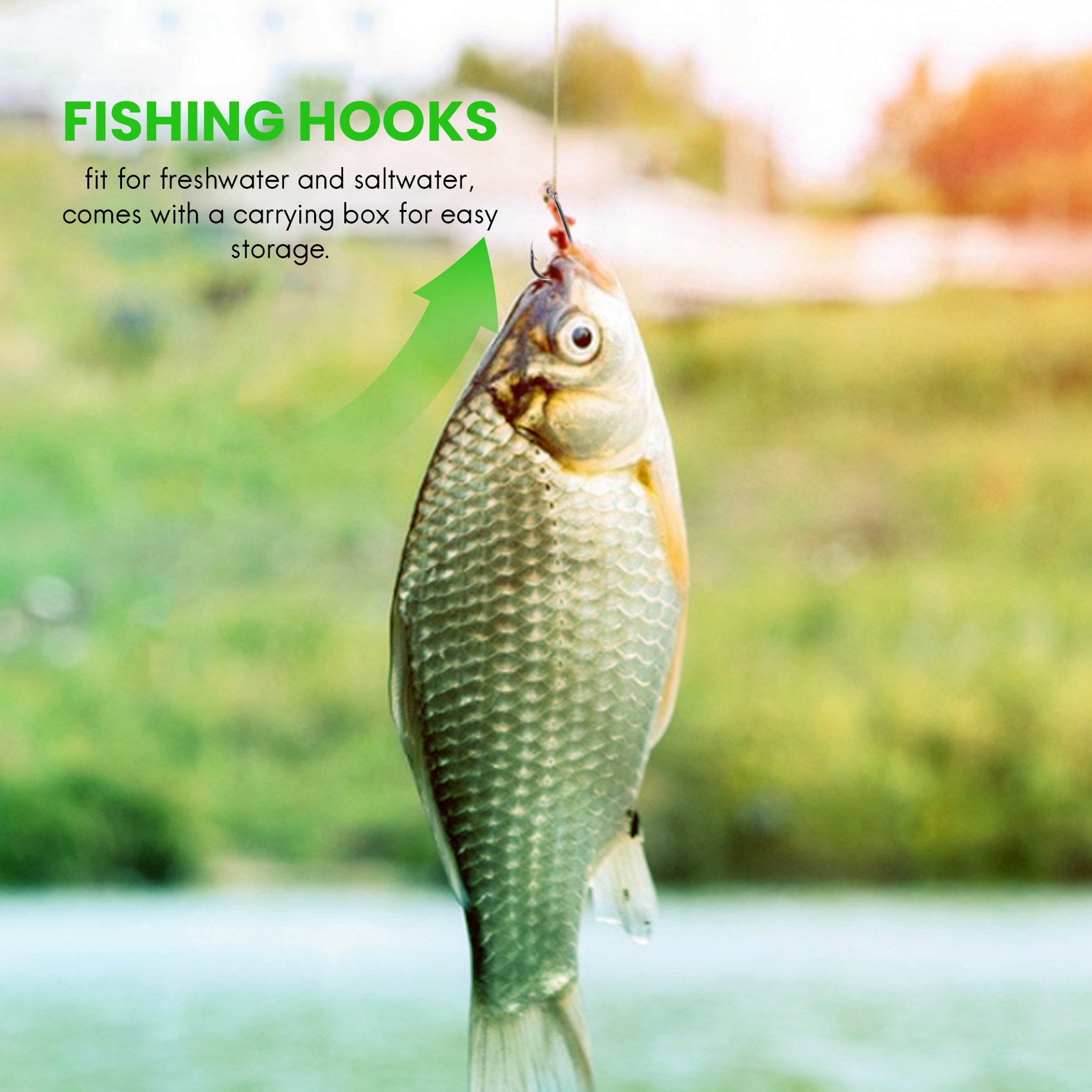 Novidade 500Pcs/Conjunto Taman - Fishing Hook Box avaliação e preço