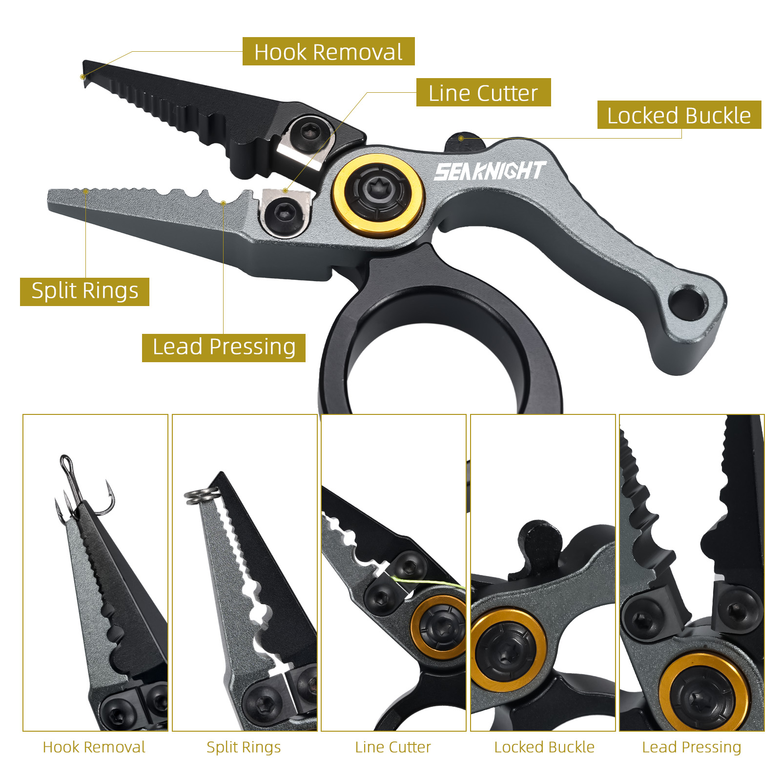 Alicate de pesca da marca SeaK - Fishing Hook Remover avaliação e preço