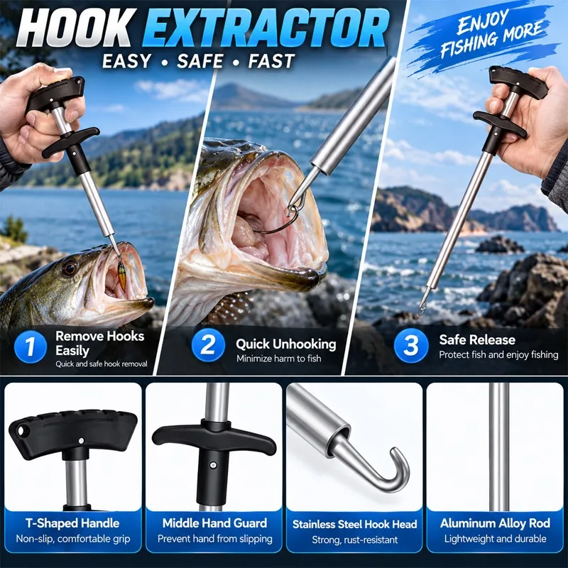 Conjunto profissional de alica - Fishing Hook Remover avaliação e preço