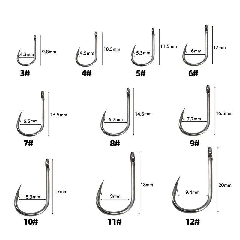 50-1600 unidades/caixa anzóis  - Fishing Hook Offset avaliação e preço